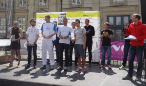 Lyon Urban Trail 2014 - Podium avec Baronian et Spehler