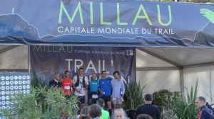 Templiers 2013 - Podium avec Cazajou, Jorro, Holzerny et Baronian