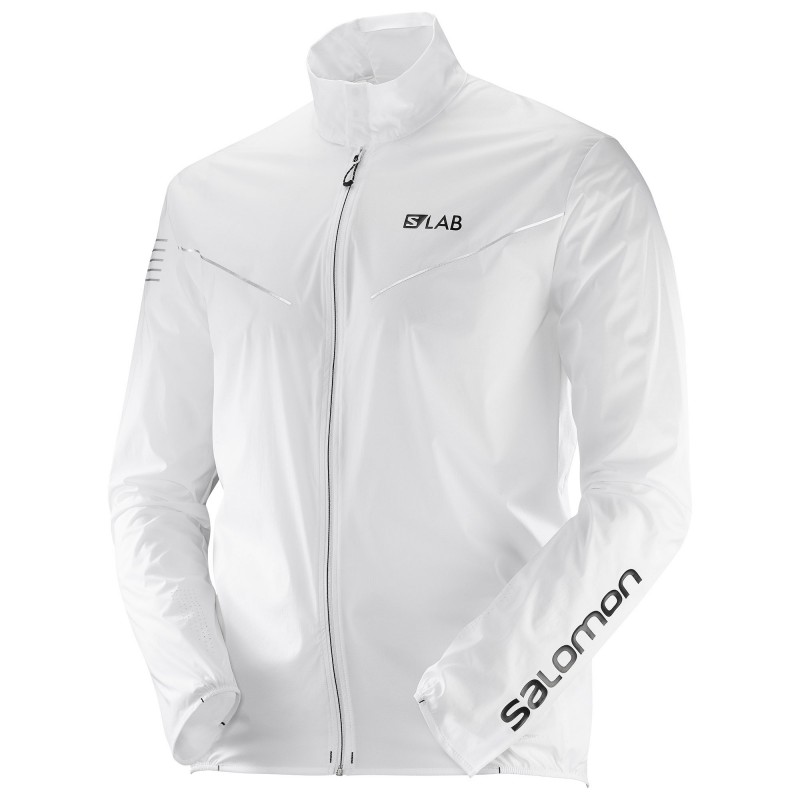 Veste SALOMON S/LAB Light JKT Homme white TAILLANT TEXTILE M