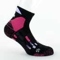 Chaussettes THYO Pody Air Trail noir / rose