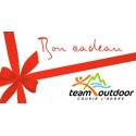 Chèque cadeau Team Outdoor - Valeur 50€