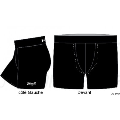 Boxer POLI Homme noir