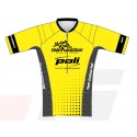 Tee-Shirt TEAM OUTDOOR POLI 1/2 zip Homme noir / jaune