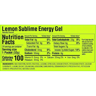 GU Gel Energy lemon sublime