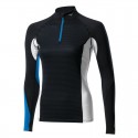 Maillot breath thermo virtual body1/2 zip GI Femme noir/bleu