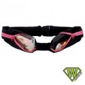 Ceinture Xtens 2 poches noire et rose